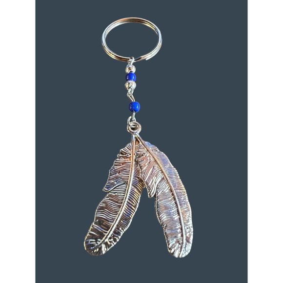 Native American Key Chain Set Feather Dream Catcher Silver - Picture 16 of 16